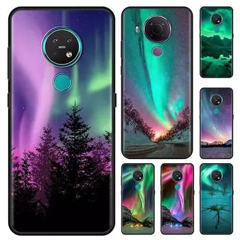 Чехол для мобильного телефона Northern Lights Sky для Nokia 5,4 7,2 3,4 5,3 2,3 3,2 8,3 5G 2,4 2,2 4,2 1,3 1,4 C20 G20 X20, чехол Nokia 1.4