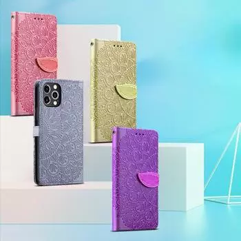 Чехол для мобильного телефона с кожаным узором, вставная карта, кожаный защитный чехол для мобильного телефона, рельефная пряжка для iPhone13 Apple XS iPhone 13 фиолетовый