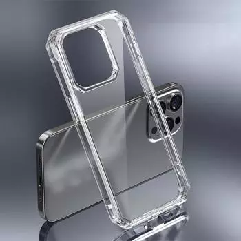 Чехол для мобильного телефона с защитой от царапин и падений, мягкий, ударопрочный, пыленепроницаемый, износостойкий, прозрачный, из ТПУ, прозрачный чехол для задней панели телефона For iPhone14 Pro Max прозрачный