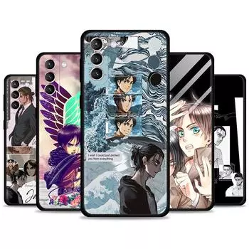 Чехол для мобильного телефона Samsung S10 Plus S9 S10e S10lite Fundas Attack On Titan Eren Jaeger чехол манга для Galaxy S21 Ultra S20 Fe For Samsung S10e