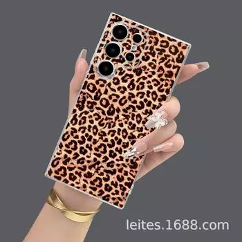 Чехол для мобильного телефона Samsung S23A55: Защитный чехол с леопардовым принтом Samsung A52 прозрачный