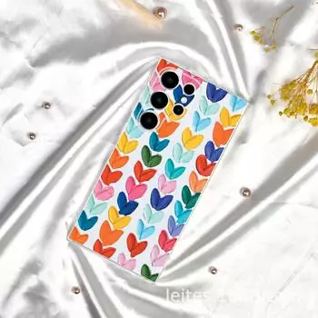 Чехол для мобильного телефона Samsung S23A55 с полноэкранным принтом «Любовь маслом» и защитой от падений. Samsung S22ULTRA прозрачный