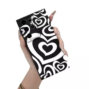 Чехол для мобильного телефона Samsung S23A55 — полноэкранный защитный чехол Love Painting с защитой от падения. Samsung A52 чёрный