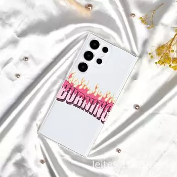 Чехол для мобильного телефона Samsung S23A55 с персонализированной английской росписью, защитный чехол для объектива от падения Samsung A24_4G прозрачный