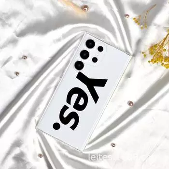 Чехол для мобильного телефона Samsung S23A55 с полноразмерным объективом, цифровой росписью на английском языке, защитный чехол от падений. Samsung S22 прозрачный