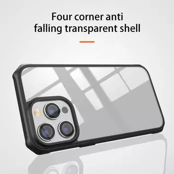 Чехол для мобильного телефона, устойчивый к падениям, прозрачный, полностью износостойкий, противоскользящий, защита от царапин, защита телефона, прозрачная задняя крышка, весь корпус A синий