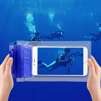 Чехол для мобильного телефона Водонепроницаемая сумка ПВХ Чехол для мобильного телефона Водонепроницаемый чехол для телефона на открытом воздухе чёрный