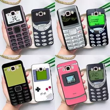 Чехол для мобильного телефона в стиле ретро для Samsung Galaxy J6 J4 Plus 2018 J8 A6 A7 A8 A9 J1 J3 J5 J7 2016 A3 A5 2017 Coque J6 2018 - J600