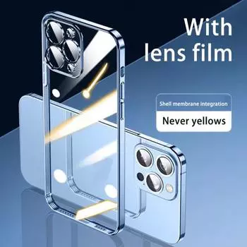 Чехол для мобильного телефона, защитная линза, задняя часть, пылезащитный противоударный чехол для телефона, защитный чехол для iPhone 14 Pro for iPhone 14 золотистый