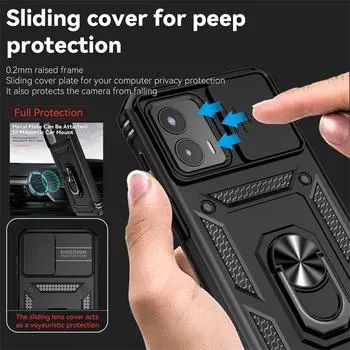 Чехол для Moto G 5G 2023, защитный чехол для камеры, защитный чехол для телефона Motorola Moto G 4G G5G 2023, магнитный держатель с кольцом, задняя крышка For Moto G 5G 2023 золотой