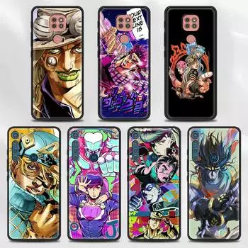 Чехол для Moto G Stylus (2021 )G30 G10 G9 G8 Plus Power Lite Play One Fusion Hyper Edge E6s Черный чехол Jojo Bizarre Aventure Moto G Stylus(2021)