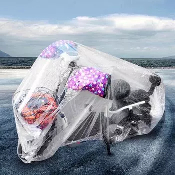 Чехол для мотоцикла с дождем Чехол для мотоцикла Уличный пыленепроницаемый Прозрачный Водонепроницаемый Прочный Универсальный Прозрачный Мотоцикл M