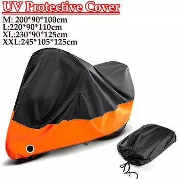Чехол для мотоцикла, водонепроницаемый, пылезащитный, с защитой от ультрафиолета, износостойкий тканевый чехол для мотоцикла на все сезоны