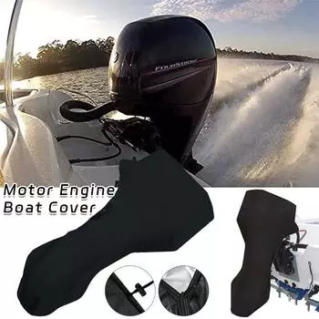Чехол для мотора лодочного мотора 420D Boat Full Outboard Motor Motor Boat Cover для яхты Half Outboard UV Black Oxford Waterproof Protector