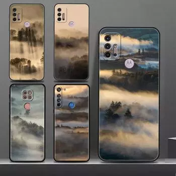 Чехол для Motorola G60 G30 G22 Edge 20 Lite G31 One Fusion G9 G8 G60s G51 G71 G52 G200 G50 Мягкий чехол для телефона Cool Mountain Peak Moto One Hyper