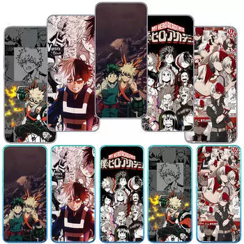 Чехол для Motorola Moto Edge 40 30 neo G54 G24 G84 iPhone 15 14 Xiaomi Redmi Note 13 12 Samsung GalaxyTodoroki Shoto My Hero Academia Midoriya Izuku