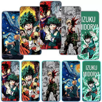 Чехол для Motorola Moto Edge 40 30 neo G54 G24 G84 iPhone 15 14 Xiaomi Redmi Note 13 12 11 Pro Samsung Galaxy A54 My Hero Academia Anime Midoriya Izuku