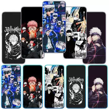 Чехол для Motorola Moto Edge 40 30 neo G54 G24 G84 iPhone 15 14 Xiaomi Redmi Note 13 12 Pro Samsung Galaxy A34 Jujutsu Gojo Satoru Kaisen Itadori Yuji