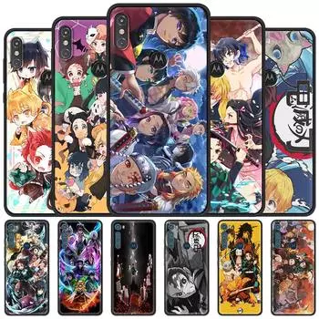 Чехол для Motorola Moto G9 Play One Fusion Plus G8 Power Lite, мягкий чехол Funda Hype G Stylus E6s E7, чехол для телефона Demon Slayer, аниме-капа Moto G Power