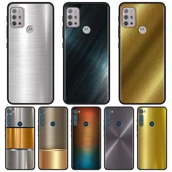 Чехол для MOTOROLA One Fusion для Moto G10 G9 G8 Plus Play Power One G20 G30 G40 G50 G60 Edge 20, текстура корпуса, золотой узор Moto Edge 20Lite