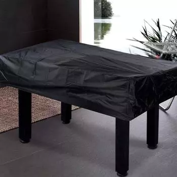 Чехол для настольного футбола, прочный водонепроницаемый пыленепроницаемый прямоугольный универсальный чехол, устойчивый к ультрафиолетовому излучению для использования вне помещений и на открытом воздухе One Size чёрный