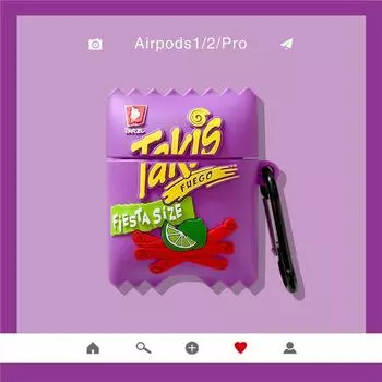 Чехол для наушников 3D Chips Cornflake для Airpods 4 2024, чехол для зарядки, силиконовый чехол для беспроводных наушников AirPods Pro 2, коробка, чехол, коробка, фундамент for AirPods 1