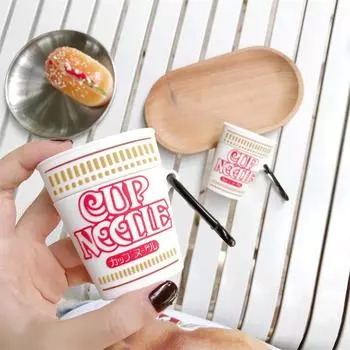 Чехол для наушников 3D Cute Cup Noodles для AirPods Pro, защитный чехол для беспроводных наушников AirPods 3, чехол для AirPods 2 1 for AirPods 1 2