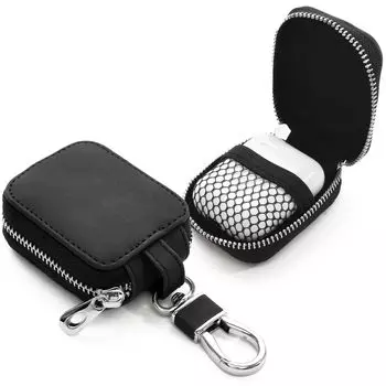 Чехол для наушников General 4 цвета x Замшевый стиль x Карабин в комплекте Наушники Защита от падения наушников [Алебастр] Чехол, Назначение, Хранение, Чехол, Чехол, чёрный