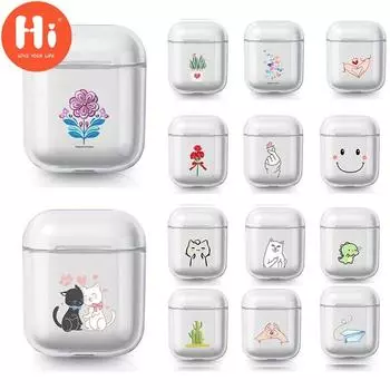 Чехол для наушников Hi Crystal для Apple AirPods, мягкий силиконовый прозрачный защитный чехол из ТПУ для Airpods 1 2, аксессуары, зарядное устройство, сумки для Air Pods