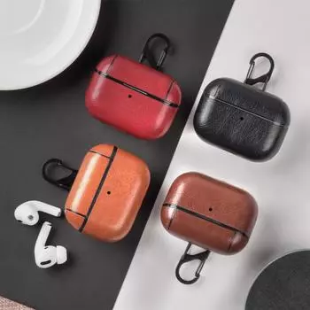 Чехол для наушников из натуральной кожи, защитная сумка для наушников, сумка для AirPods, аксессуары для Apple AirPods Pro AirPods Pro чёрный