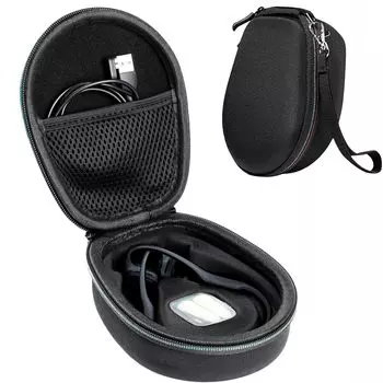 Чехол для наушников Mocamoro, совместимый с беспроводными наушниками Shokz OpenMove Open Earphone с костной проводимостью, защитный дорожный чехол для хранения и переноски чёрный