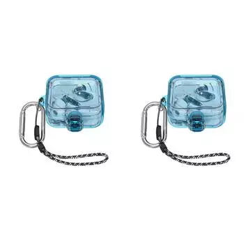 Чехол для наушников ПК On-Off Snap Защитный чехол для Nothing Ear 2 (синий)