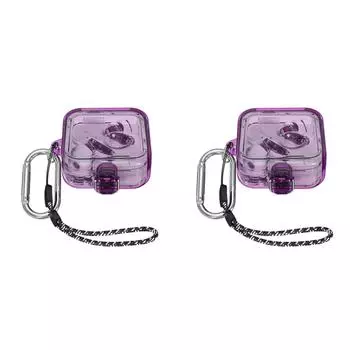 Чехол для наушников ПК On-Off Snap Защитный чехол для Nothing Ear 2 (фиолетовый)
