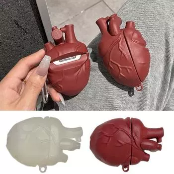 Чехол для наушников Red Heart для Airpods Pro 3D Liquid Silica Gel C