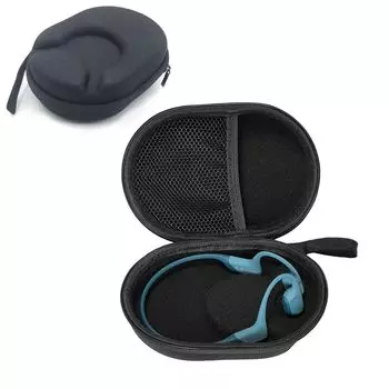 Чехол для наушников с костной проводимостью DYGUBOR, совместимый с Shokz OpenRun, AOKIMI Air Conduction SHOKZ Pro Mini Bone Conduction Earphone Pro/OpenRun, чёрный