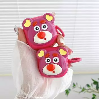 Чехол для наушников с милым медведем для Galaxy Buds FE Samsung Galaxy Buds Pro Galaxy Buds 2 Pro Buds Live Galaxy Buds2, защитный чехол для беспроводных наушников Galaxy Buds Live