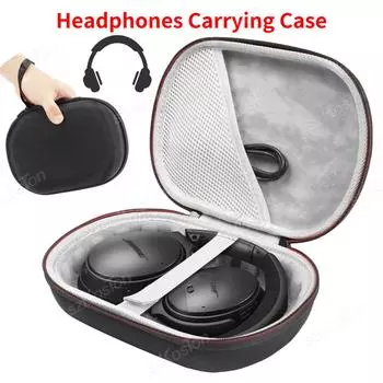 Чехол для наушников-вкладышей JBL TUNE 700BT 760NC 770NC Беспроводная сумка для хранения наушников Bose QuietComfort QC35 QC25 чёрный