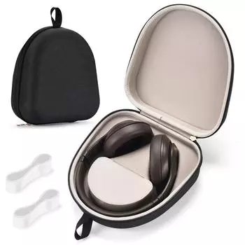 Чехол для наушников, водонепроницаемый, жесткий, с магнитным отсеком для кабеля, дорожный чехол для Beats Studio Pro/Studio 3 чёрный