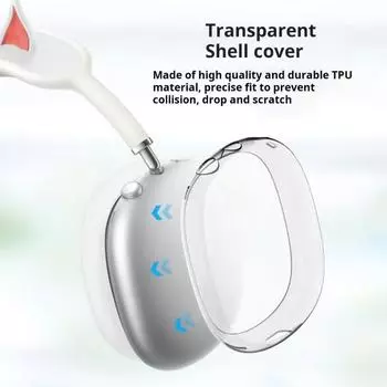 Чехол для наушников Yousheng Ear Pad Cover, защитный чехол на голову с защитой на 360 градусов, ударопрочный, простой в установке защитный чехол для наушников AirPods Max белый