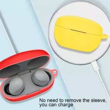 Чехол для наушников Yousheng, ударопрочный, идеально подходит, моющийся, долговечный, защитный силиконовый чехол для Sony WF-1000XM 5 красный