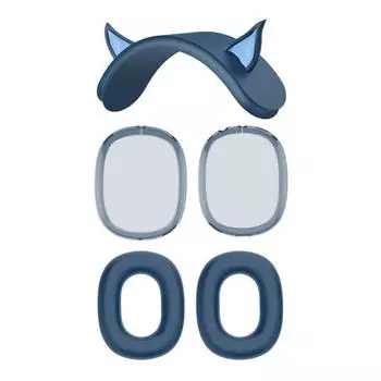 Чехол для наушников, защитный чехол для оголовья, защита на 360 градусов, ударопрочный, простой в установке защитный чехол для наушников AirPods Max синий