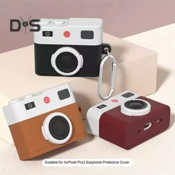 Чехол для наушников, защитный чехол, ударопрочный, ретро, 3D, защитный силиконовый чехол для AirPods 4 A коричневый