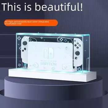 Чехол для Nintendo Switch OLED Luminous Base и аксессуары из акрилового корпуса Fully transparent dust cover