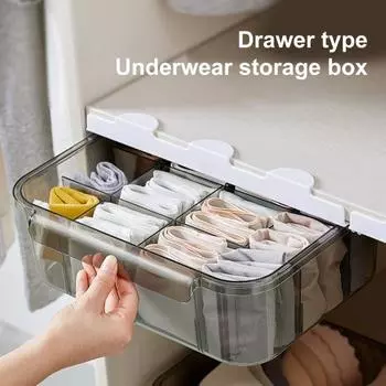 Чехол для нижнего белья большой емкости, пыленепроницаемый, прозрачный, практичный держатель для хранения комода