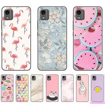 Чехол для Nokia C110 Черный роскошный силиконовый мягкий чехол TPU для Nokia C110 противоударный Полная защита 6.3 дюйма C110-Style 1