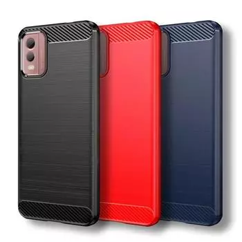 Чехол для Nokia C32, чехол для Nokia C200 C100 C31 C21 C12 Plus C22 C32, противоударный силиконовый бампер из углеродного волокна для Nokia C32 Nokia C32 чёрный