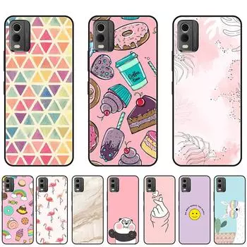 Чехол для Nokia C32, индивидуальный модный черный бампер из ТПУ, мягкий силиконовый резиновый чехол для Nokia C32, чехол чёрный