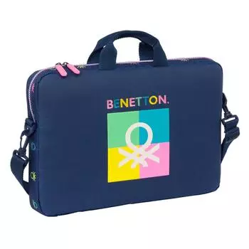 Чехол для ноутбука Benetton Cool Navy Blue, 40 x 27 x 4 см