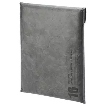 Чехол для ноутбука HAKUBA PC Sleeve Plus Shell Envelope, совместимый с 16-дюймовым экраном. Темно-серый. Изготовлен из нового материала Tyvek с текстурой. Совместим с 16-дюймовым экраном.