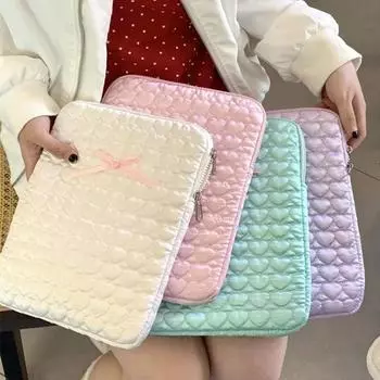Чехол для ноутбука Heart Laptop Sleeve 11 13,6 14 15,6 дюймов, портативный чехол для ноутбука Macbook Air 13 M1 M2 Pro 13,3 14 16 M3 Ipad Asus 11 INCH белый